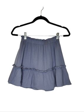 Sunday Best Aritzia Ruffle Skirt Gray Blue Size XS